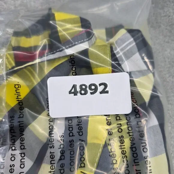 Akademiks Shirt Men's Plaid Yellow Black Button Up Long Sleeve AKDMKS Size 2XL - Picture 10 of 10